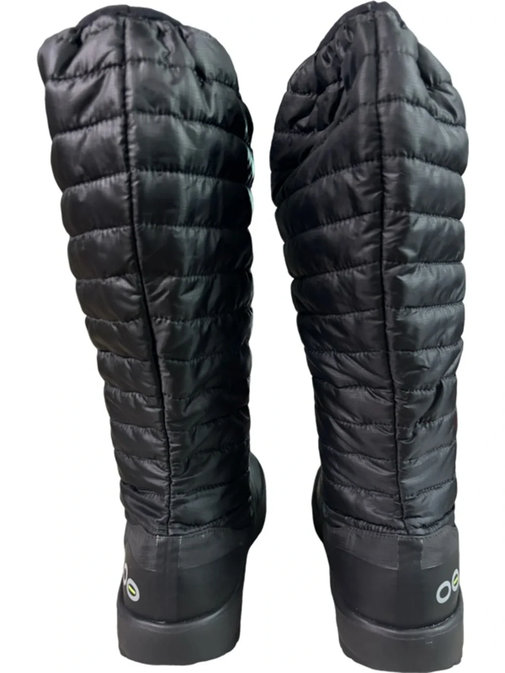 OOFOS OOmg Boot Womens  Nylon Puffer Quilted Recovery Tall Boots Size 6